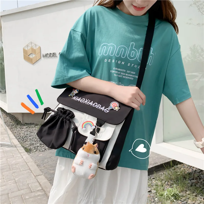 Japanese High Beauty Fashion Bag New Harajuku Style Cute Postman Bag Vintage Girl Cross Shoulder Bag