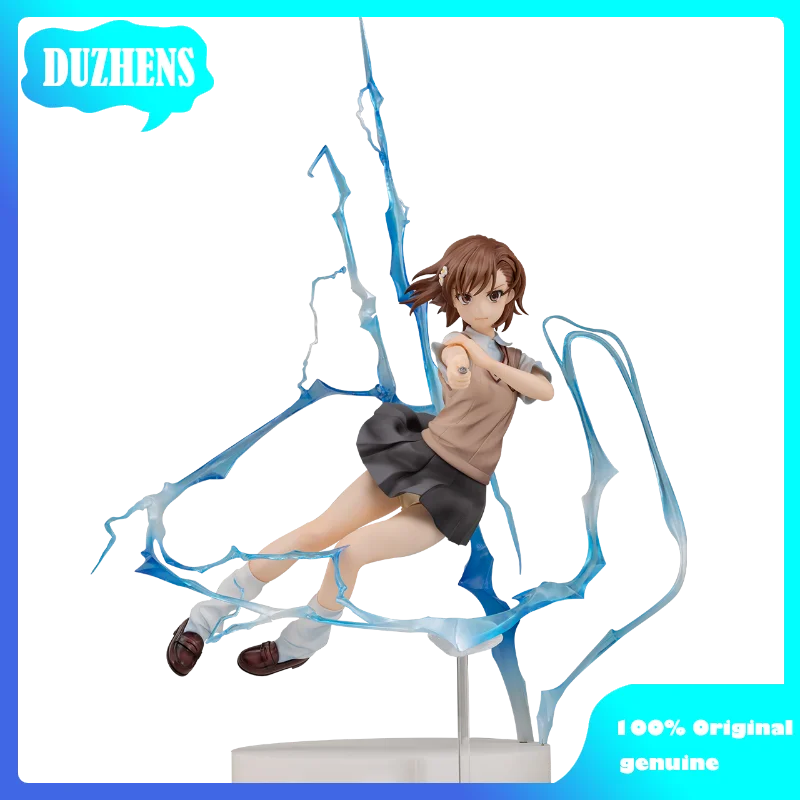 100% Original:Toaru Kagaku No Railgun Misaka Mikoto 33cm PVC Action Figure Anime Figure Model Toys Figure Collection Doll Gift