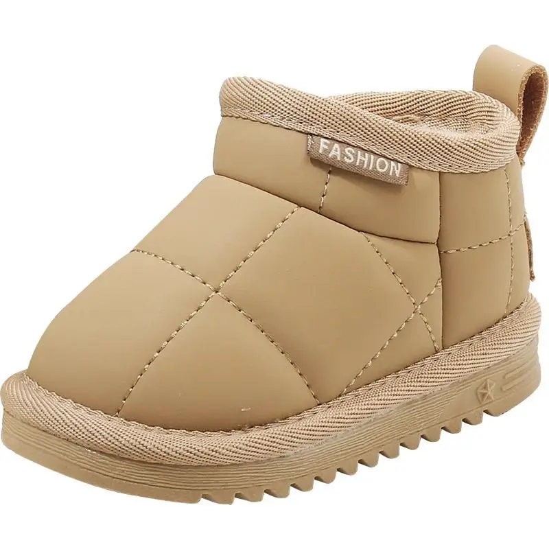 طفل الفتيات الفتيان أحذية الثلوج الأطفال أحذية الشتاء الاطفال في الهواء الطلق الدافئة أفخم الأحذية يندبروف مقاوم للماء الرضع الأحذية المبطنة بالقطن #5