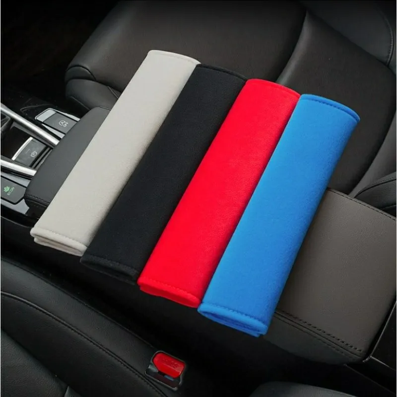 2pcs Car Seat Belt Cover Shoulder Pads Auto Interior Decoration Accessories Case For Skoda Octavia 2 3 MK2 MK3 A4 A5 A7 VRS