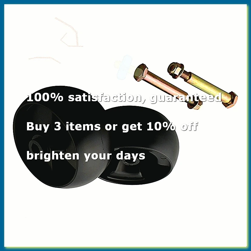 2PCs DECK WHEELS 5inch Deck Wheels and Axle Bolts for /Toro Ride on Mowers Garden Machine