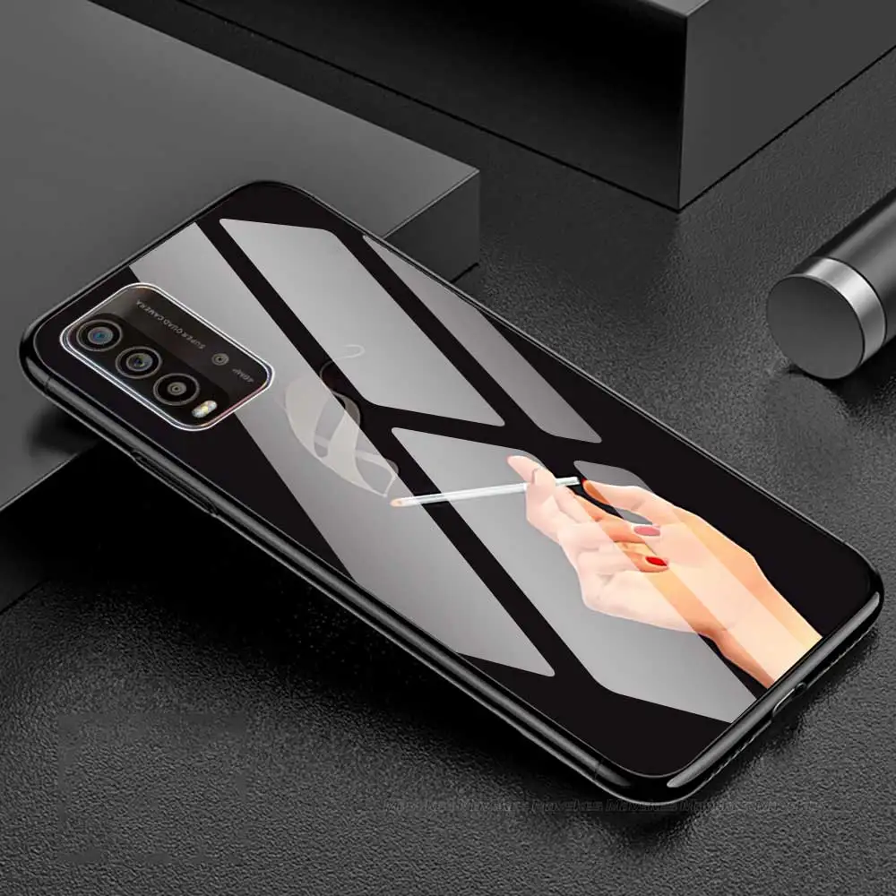 For Xiaomi Redmi 9T 9A 9 9C Fundas Tempered Glass Phone Case For Redmi 9 A C T Note 8 8T 9 10 10X Pro 10s 4G 5G Case Cover Coque