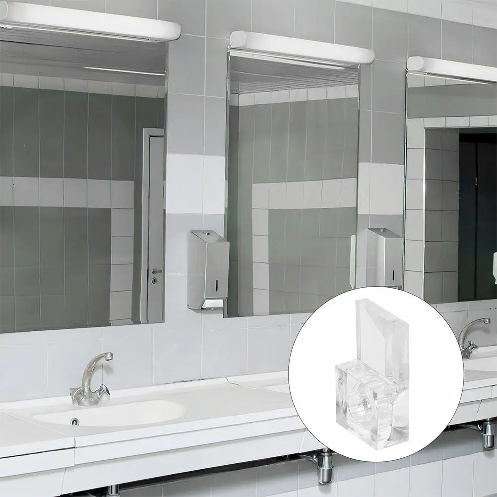 

25 комплектов креплений для стекла, сверхпрочные зажимы для зеркал в шкафу, без сверления, комплект для крепления зеркал на стену, надежная фиксация