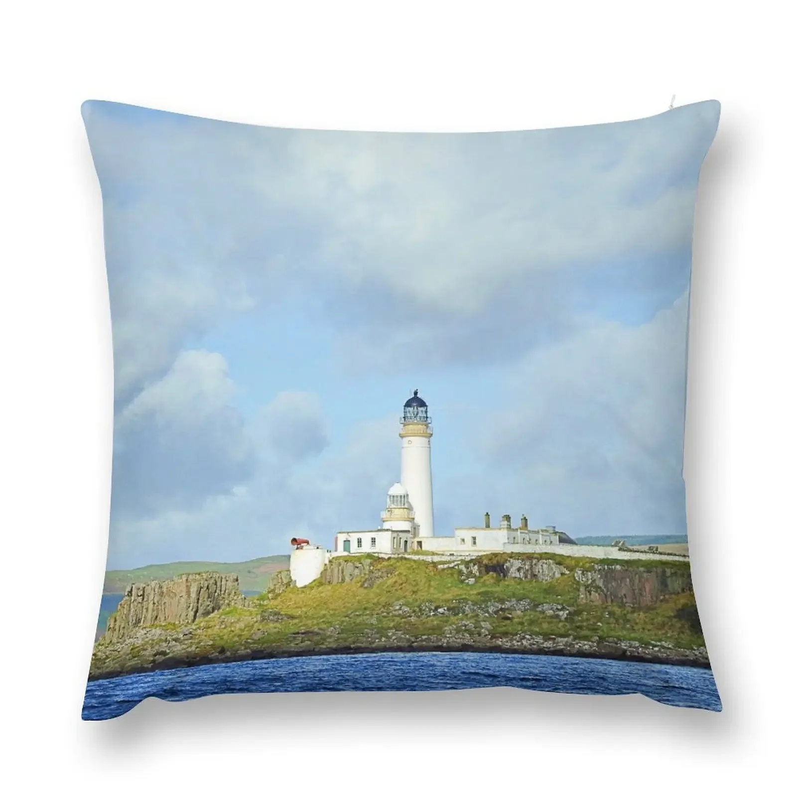 Pladda Isle Lighthouse Scotland Throw Pillow Luxury Sofa Cushions Marble Cushion Cover pillow