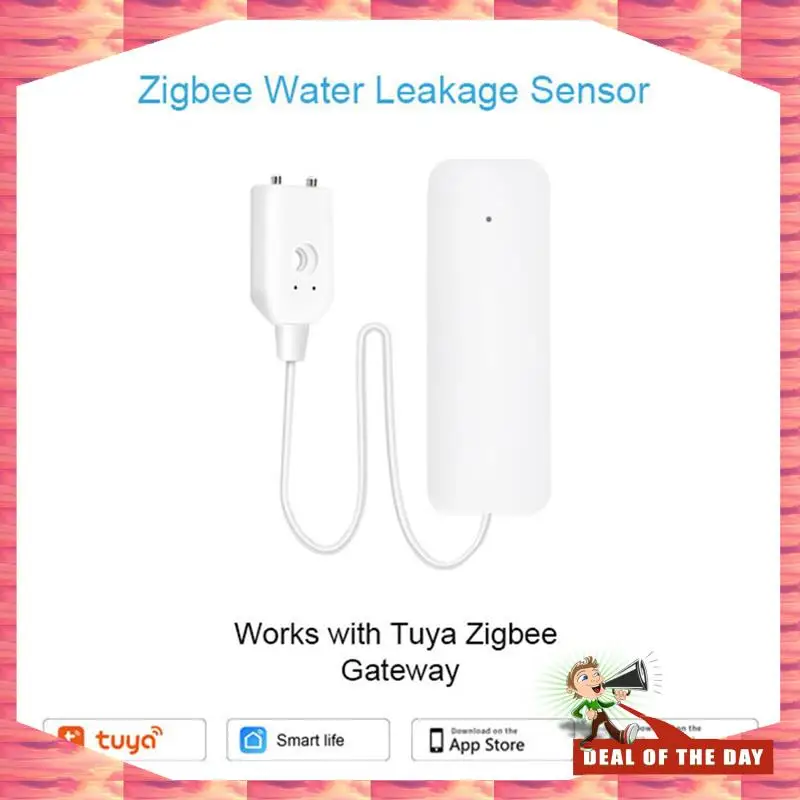 24-Hour Delivery Tuya Zigbee Water Level Sensor Leakage Alarm Smart Home Water Alert Overflow Alarm Security System