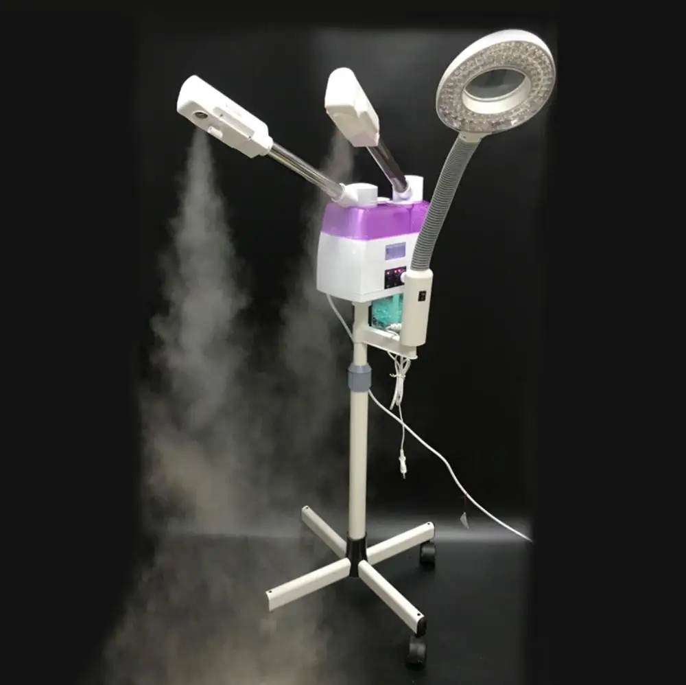 3-in-1 Hot and Cold Steamer for Salon Sauna Spa with Enlarging Light