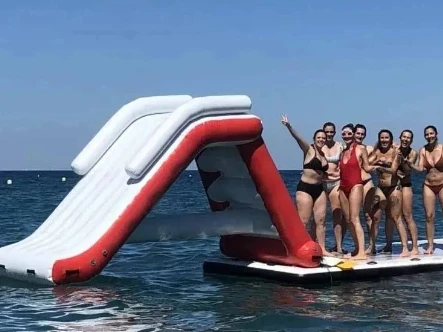 Portable Inflatable Pool Slide, Durable with Easy Setup & Extra-Wide Base for Enhanced Stability