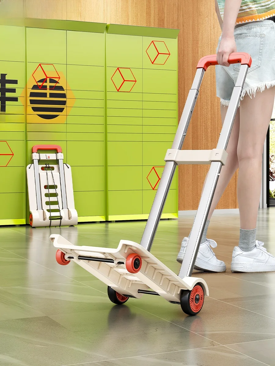 

Портативная легкая тележка-органайзер для овощей, ручная тележка для дома, для хранения и перевозки