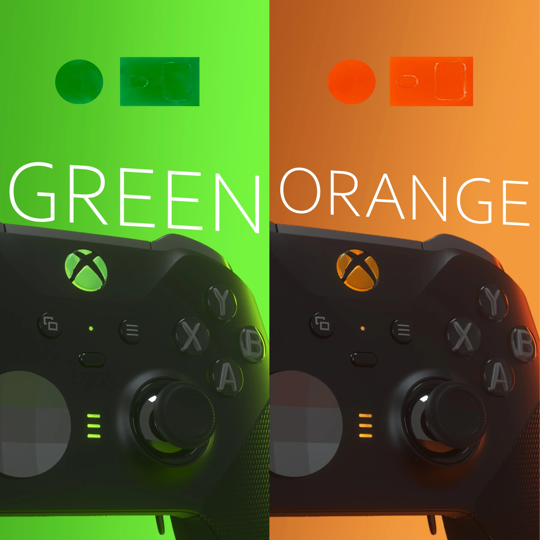 EXtremeRate-Autocollants LED personnalisés pour manette Xbox One Elite Series 2, bouton de guide d'accueil, ensemble d'outils, 6 couleurs, 30 pièces