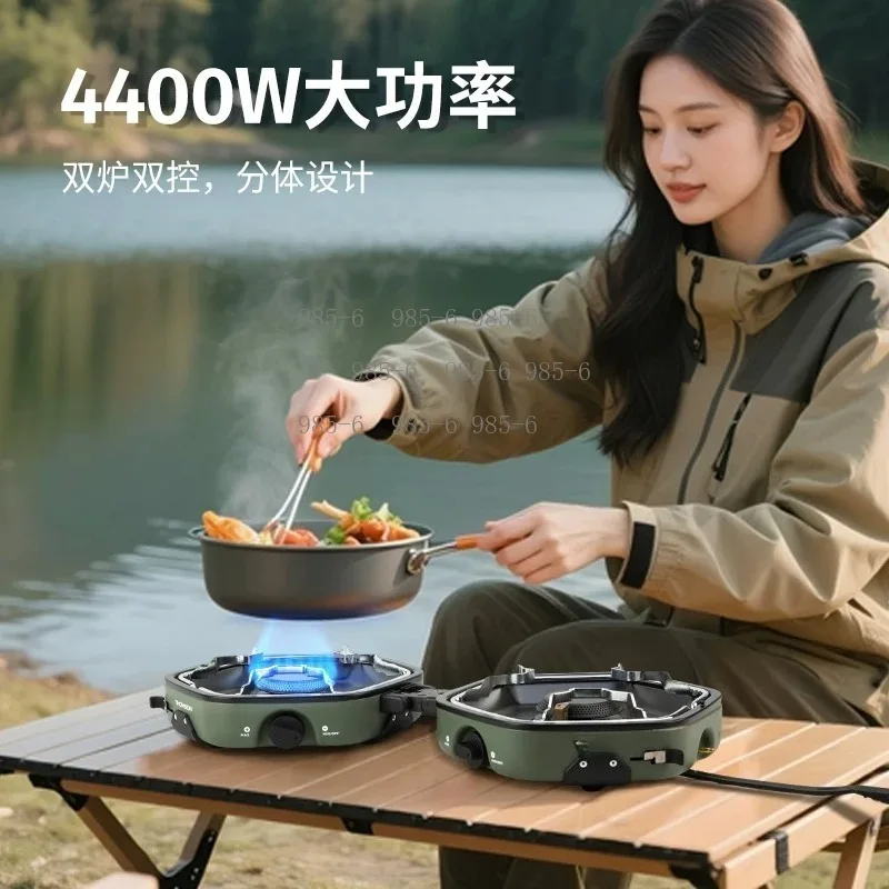 Double Head Folding Stove, Portable Outdoor Cooking Equipment