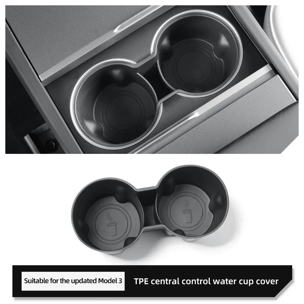 

Dual Cups Car Cup Holder Rack Black Multi-Function Center Console Bottle Holder High Quality Stabilizing Cup