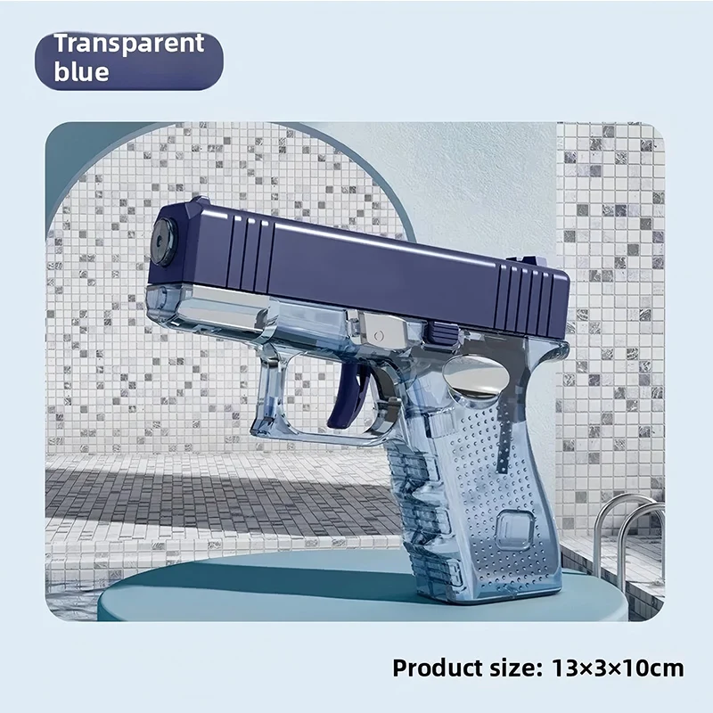 Hot Mini Desert Eagle Mechanical Continuous Firing Water Gun Small Pistol Summer Outdoor Beach Poor Toy Shoot Water Gun for Kids