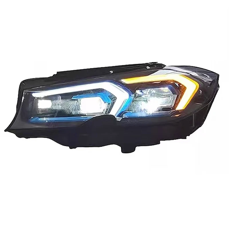 Suitable for BMW 3 series G28 G20 headlamp modification with blue eyebrow LED 2019-2022 upgrade 2023 shape full LED headlamp