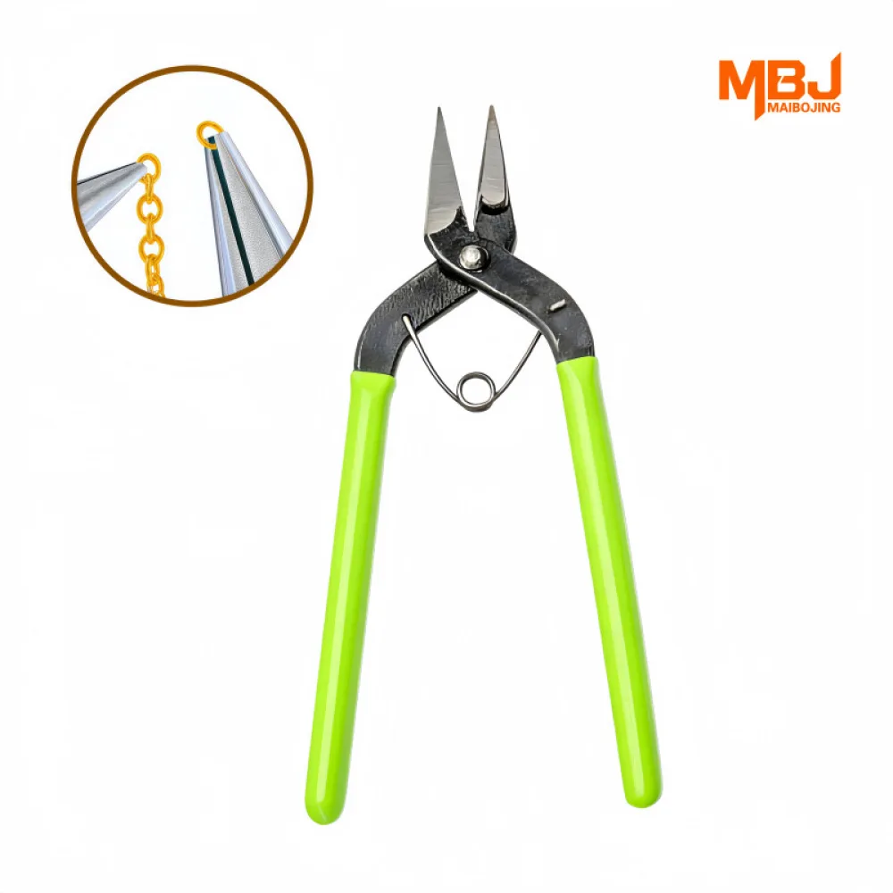 Professional Needle Nose Pliers Manual Jewelry Craft Tool High Carbon Steel Smooth Jaw DIY Bead Wire Bending Hand Tool