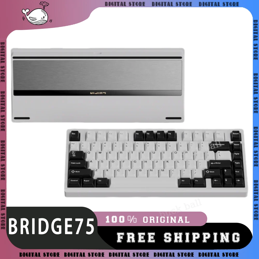 

ShortCut Studio Bridge75 Wireless Keyboard Mechanical Keyboard 3mode RGB Custom Aluminium Long Endurance PC Mechanical Keyboard