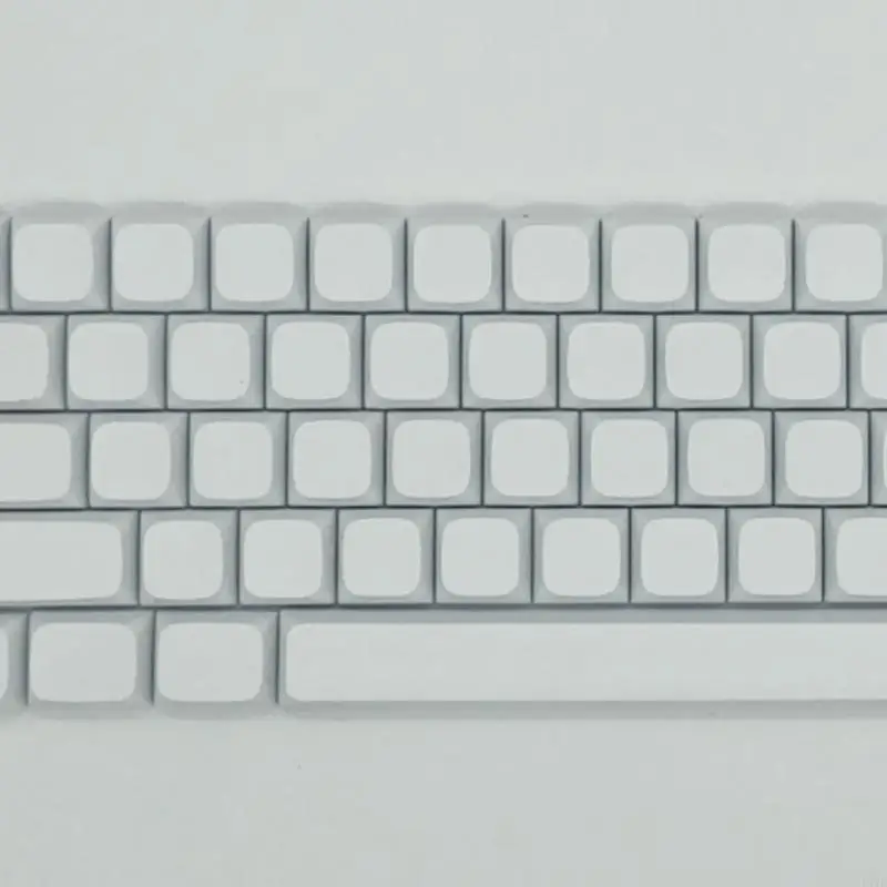 PBT Keycaps 64Keys Minimalistic White Blank Keycap sublimations KeyCap สำหรับ XD64 GK64 SK64 เคียวแไพ