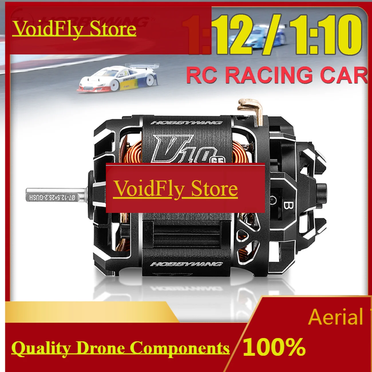 VoidFlyHobbywing XeRun V10 G5 13.5T / 17.5T Standard & TORQUE Sensored Brushless Motor For 1/12 1/10 RC Model Racing Car Upgrade