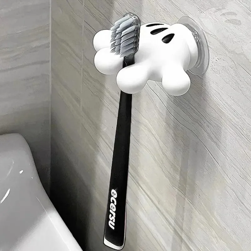 

Toothbrush holder Mickey Palm cute bathroom towel suction cup multi-function hook traceless hook data cable winder