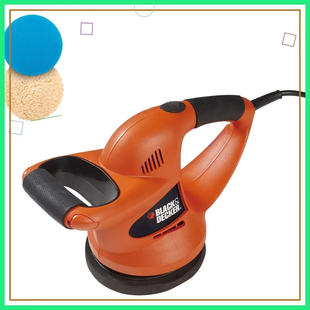 ملمع سيارة مداري عشوائي مقاس 6 بوصات مع أغطية من الصوف والإسفنج للمسة نهائية ناعمة #1