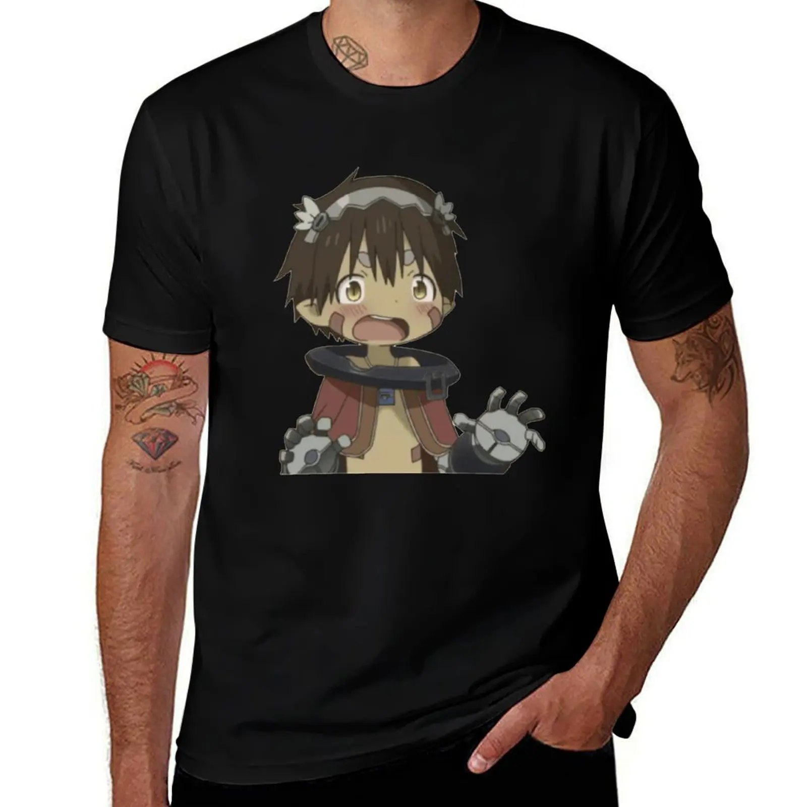 Reg Scared Design T-Shirt Classic Print Short Sleeve Shirt T-Shirt