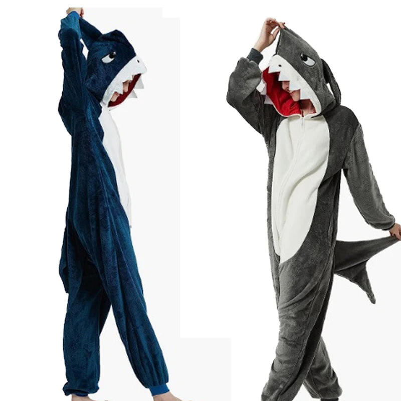 New Adult Shark Costume Halloween Animal Performance Costume Pajamas Party Makeup Ball Drama Stage Performance Costume