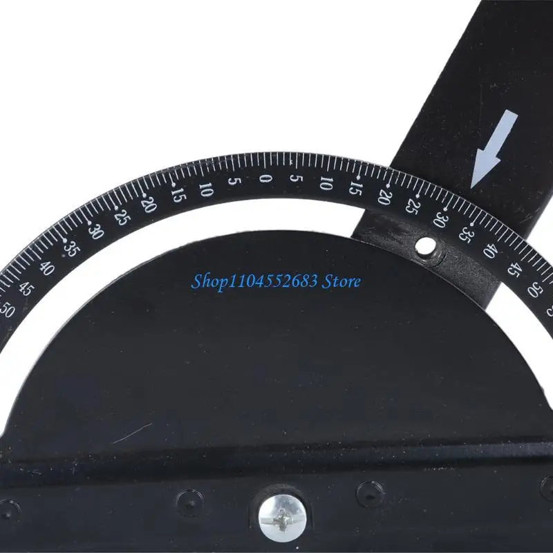 

Y6GD Carbon Steel Protractor Metal Ruler Multi Angles Measuring Ruler Carpentry Tool