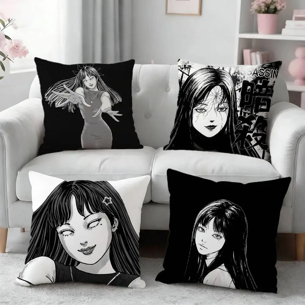 

Japan Manga Junji Ito Tomie Pillow Case for Sofa Living Room Home office Decor Protective Cover