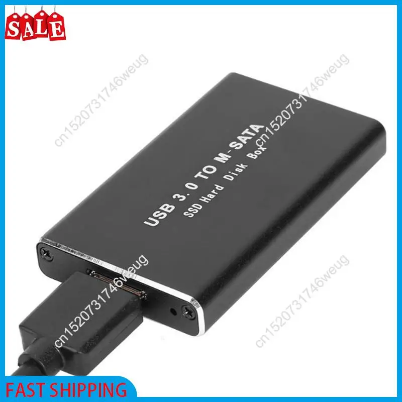 Flash Deal-10X MSATA To USB 3.0 SSD Enclosure External Hard Drive Disk Box Storage Case Adapter For 30X50mm 30X30mm MSATA SSD