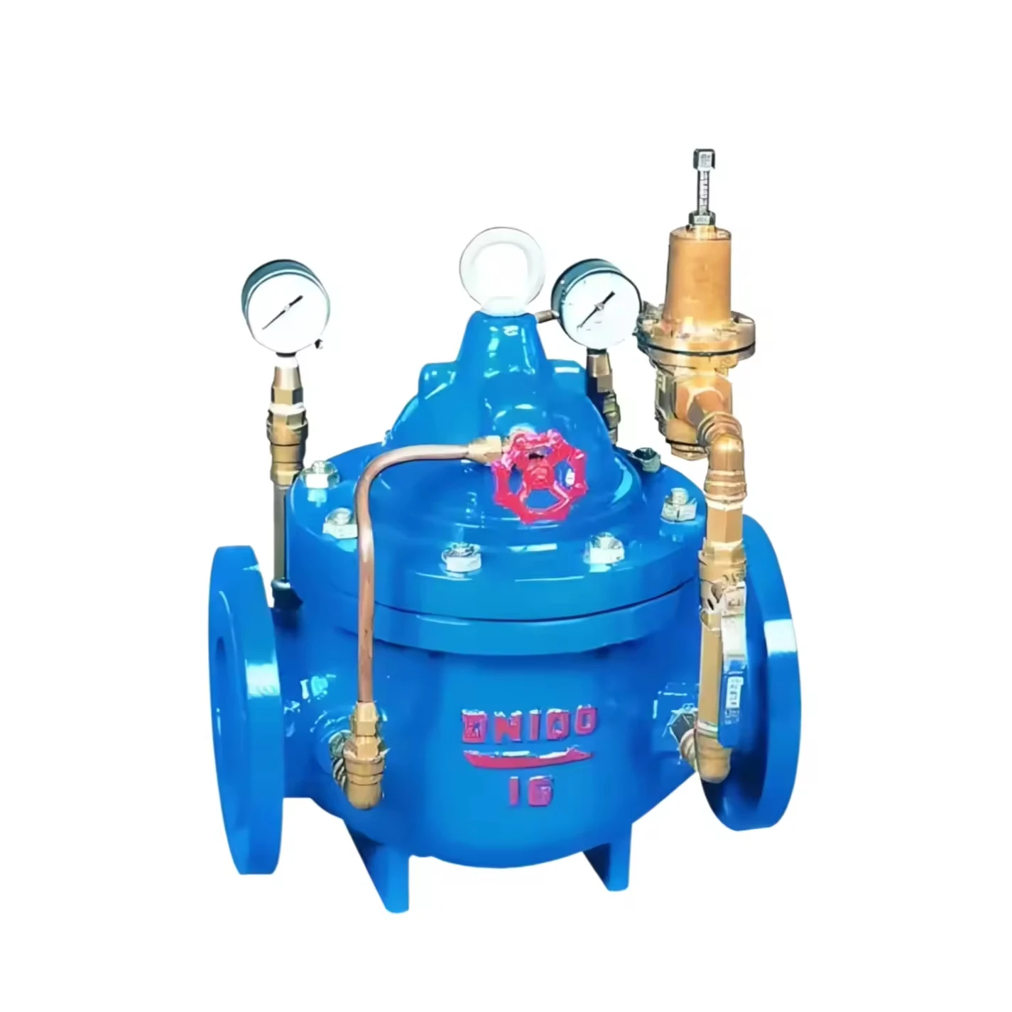 Cast iron manual hydraulic control valve 200x pilot operation