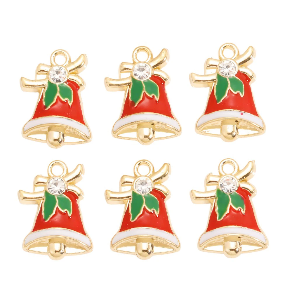 10 Teile/los Bunte schneeflocken Emaille Weihnachten Baum Charms Anhänger für Schmuck Machen Neue Jahr Halsketten Armbänder DIY Geschenke – Detail 14