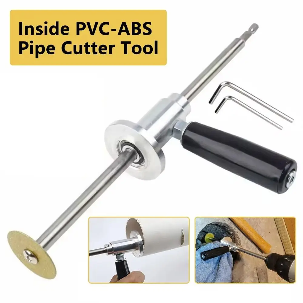 Diamond Grit Cutting Wheel PVC Pipe Cutter Ergonomic Handle Stainless Steel Internal Plastic Pipe Cutter Five Blades