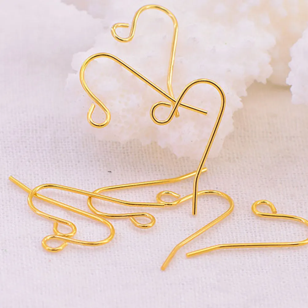 

100Pcs Ear Hook Accessories Stainless Steel Simple Elegant DIY Earrings Parts for Women Daily Wear Pendant Earrings