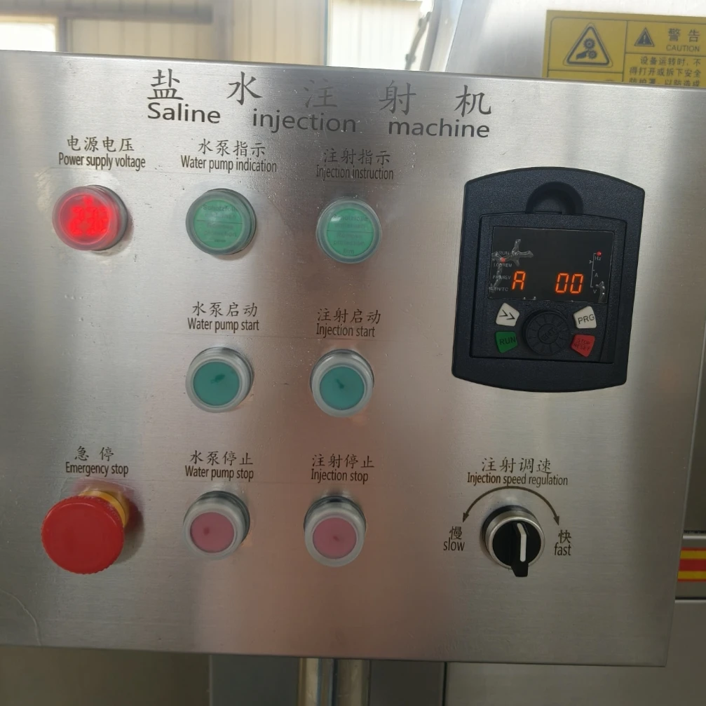 Máquina automática de salmoura com agulhas 80-120 para processamento de carne, injetor de sal/restaurantes salinos