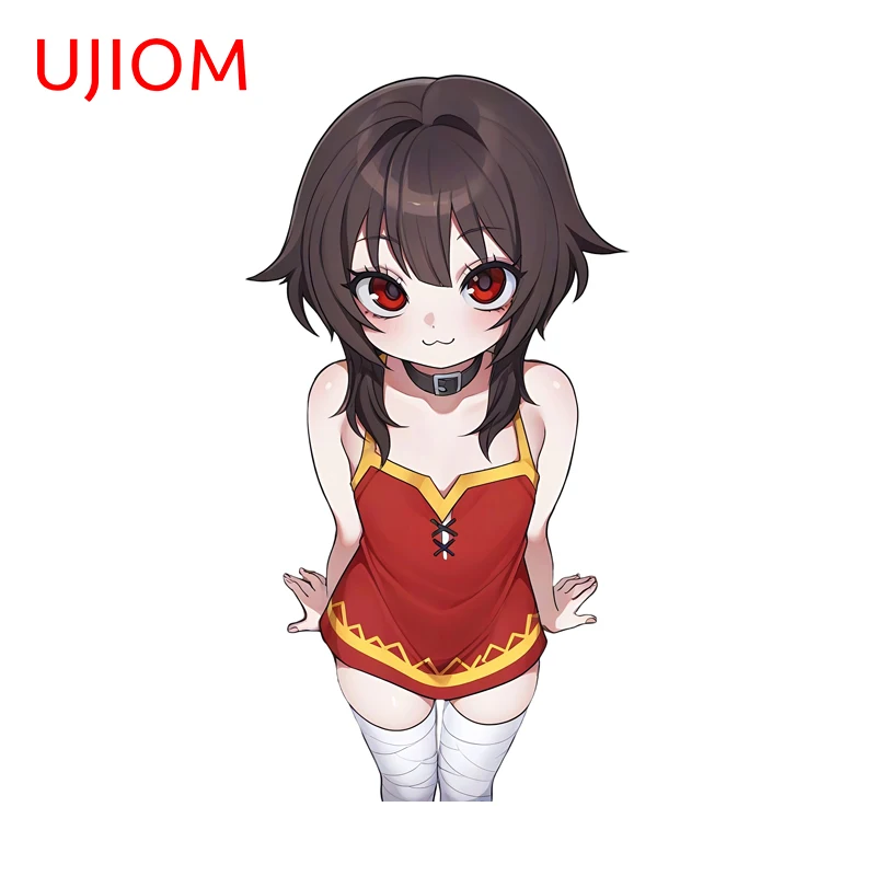 UJIOM Kawaii Megumin Anime Wall Sticker Personality Occlusion Scratch Design Artistic Adhesive Decal For Game Room Decor