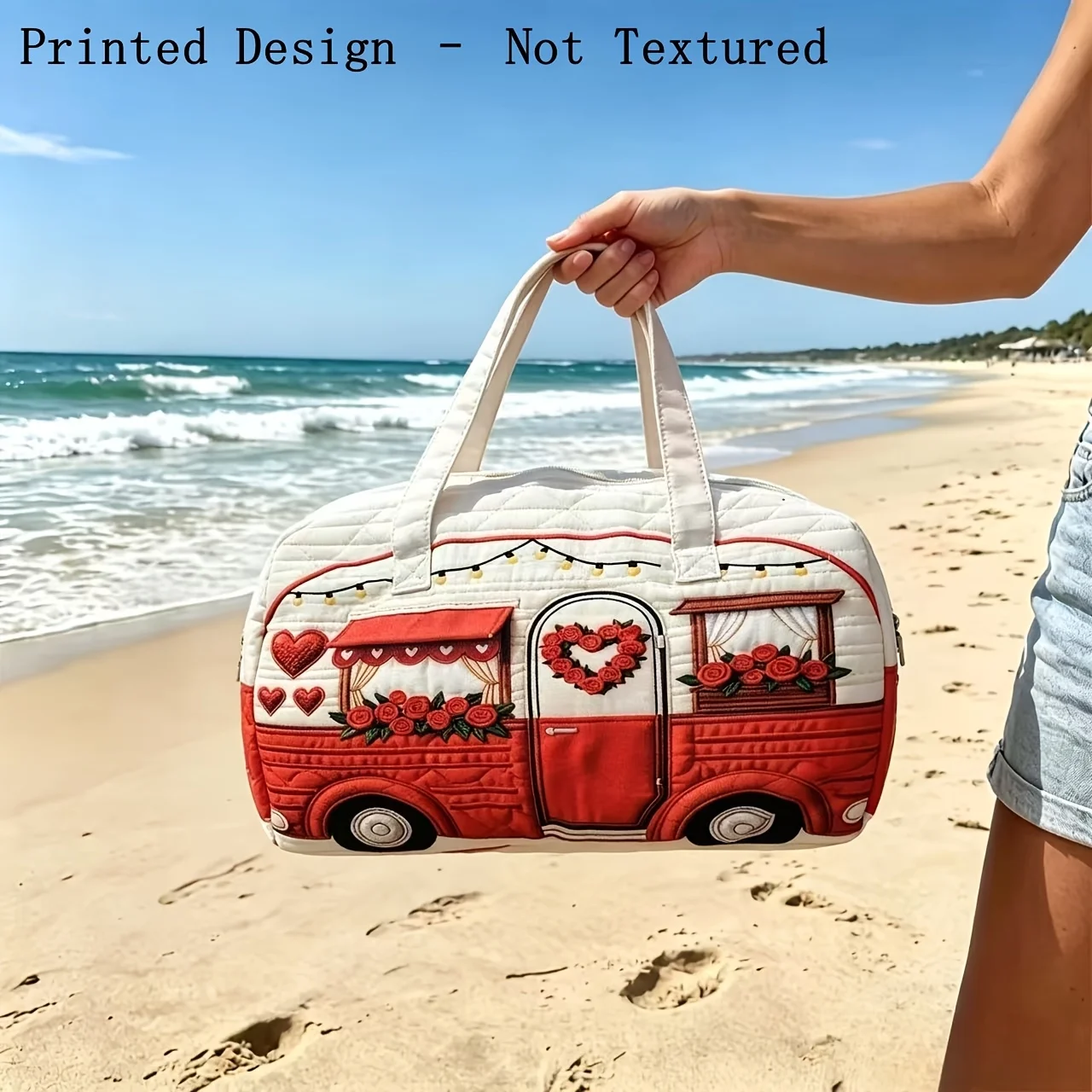Handheld travel bag with 3D quilted large capacity Ideal for short trips and leisure use Features a unique design