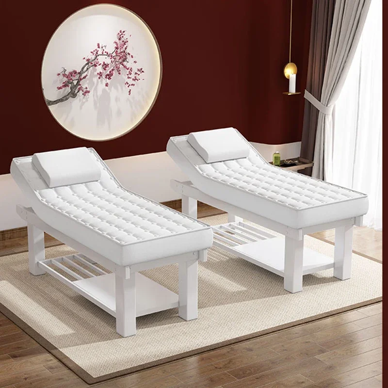 

Nordic Beauty Salon Massage Tables Solid Wood Designer Multifunctional Massage Tables Adjustable Furniture Cama De Masaje HBMT