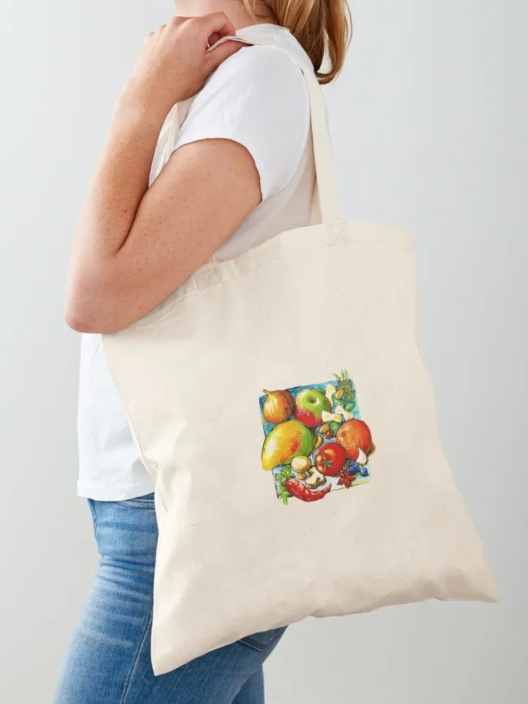 

Food Art Tote Bag Beach bag Gift bags shopper bags for women university shopper bag