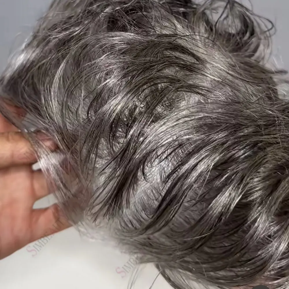 

Toupee For Men 80%Density Light Weight Ultra Thin Skin 0.02mm 100% Natural Human Hair Replacement System Prosthesis Hair Man Wig