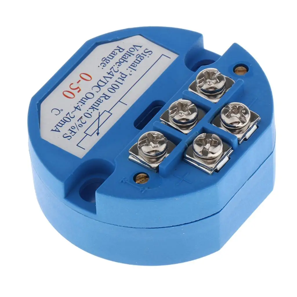 PLC Temperature Module PT100 Isolated Transmitter Stable Current Output for Control Panel Integration