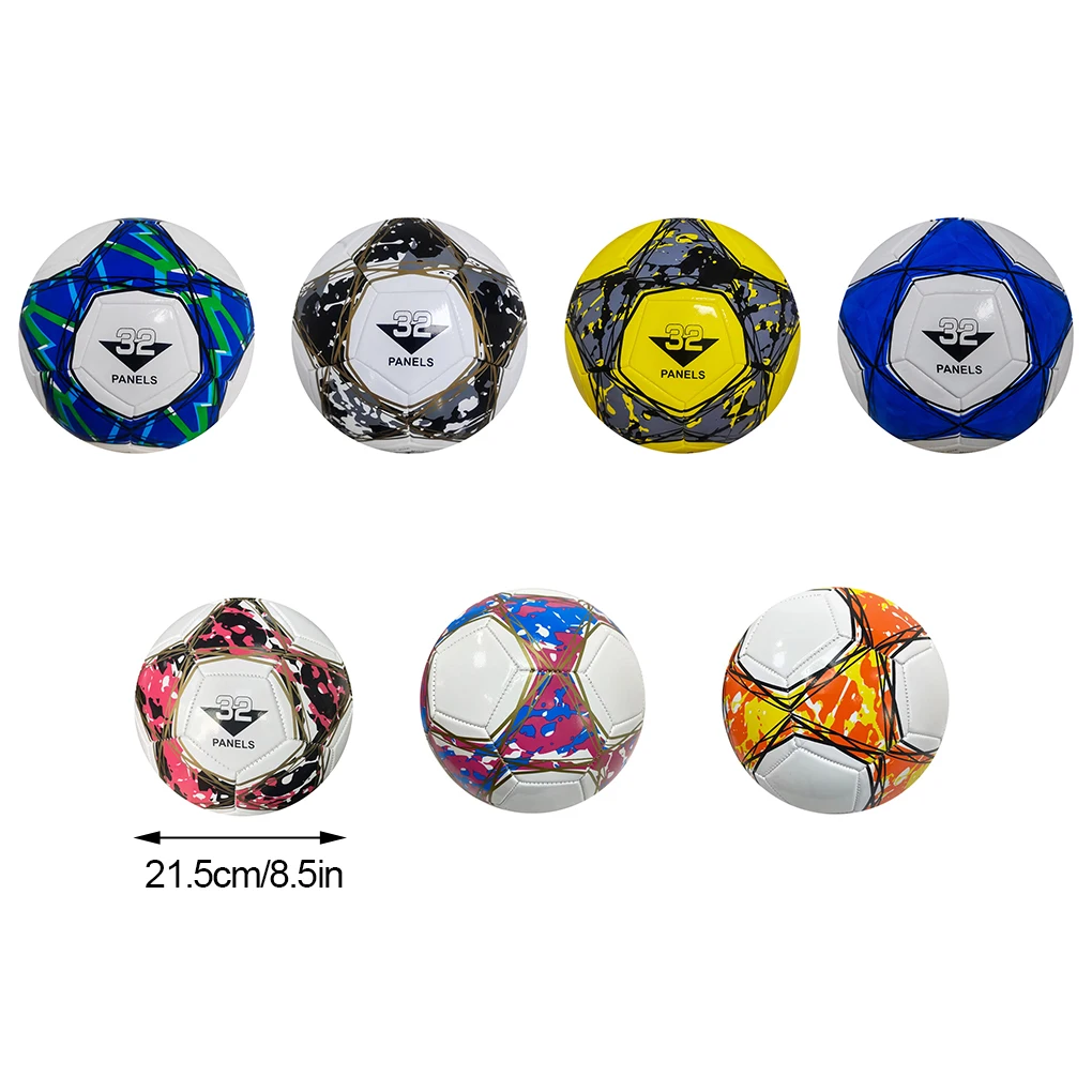 Official Size 5 Professional Football Soccer Balls  ​Seamless Wearproof Anti-slip PVC Team Training Footy Ball Match Football