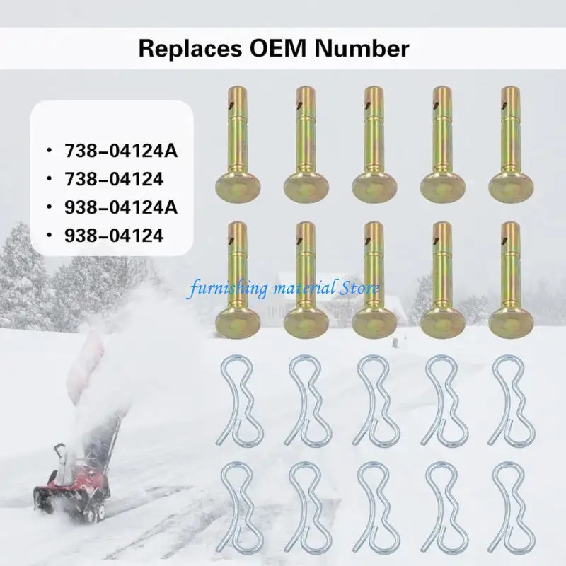 

Y5GD Pack of 20Pairs High Quality Shear Pin Cotter Pin Zinc Alloy Construction 1/4 x 1.5