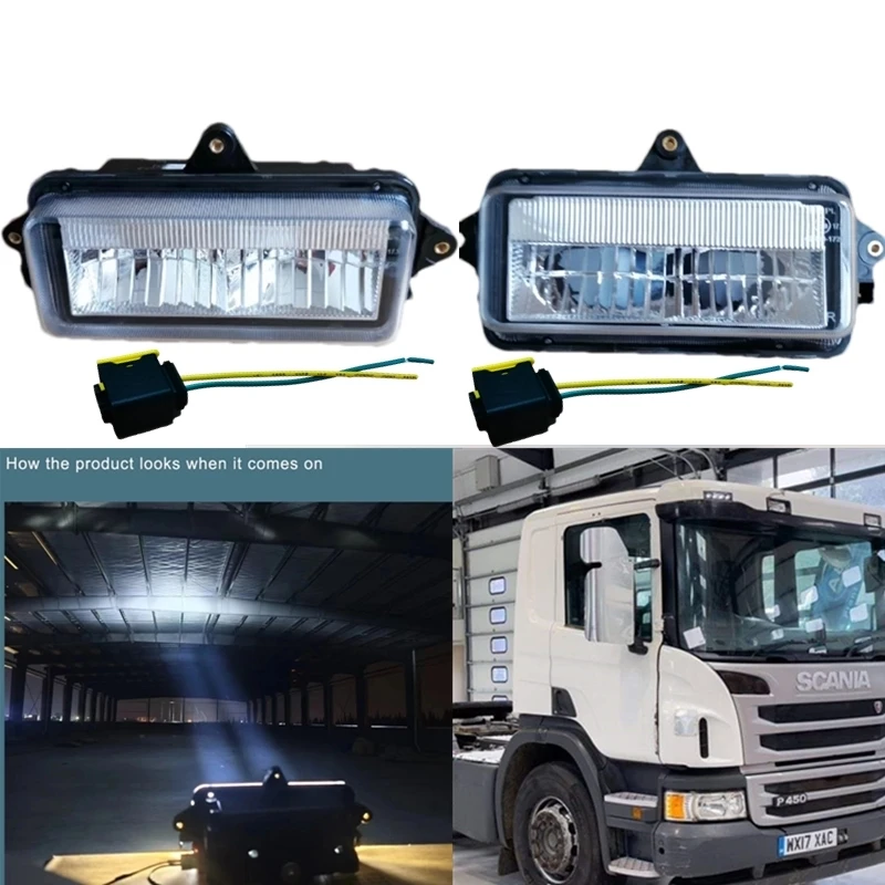 1pc RH / LH 24v LED truck Visor lights For Scania 6 Series P G series CAB Truck Body PartsOem 2081558 LH / 2081559 RH