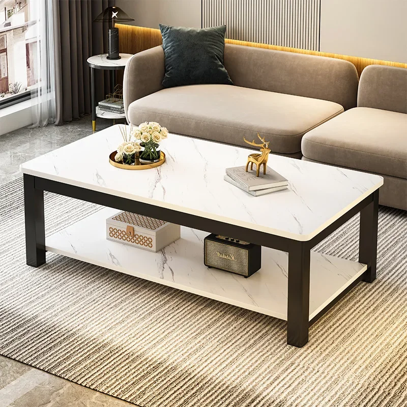 Coffee table living room small apartment simple rectangular small table simple reception room small tea table edge table