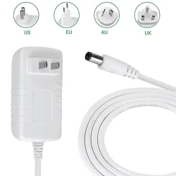 Power Plug Output Connector 5.5mm*2.1mm Power Transformer DC 24V 12V 1A 2A 3A EU US Plug White Housing LED Light Power Adapter