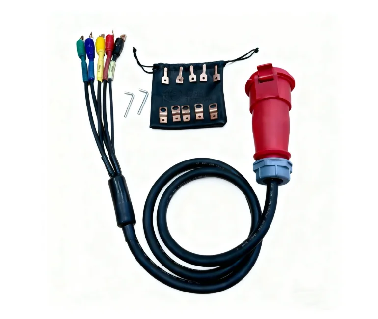 32A Power Conversion Line Quick Connector Distribution Cabinet Straight Through Box Adapter Power Line