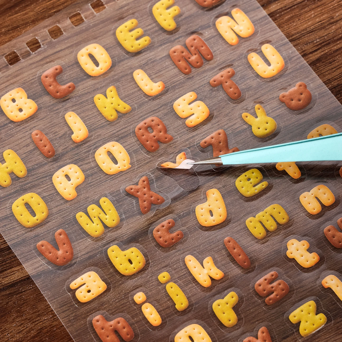 30 Sheets Cartoon Letter Stickers Colorful A-Z Alphabet PET Waterproof Decals For Journaling Scrapbooking Gift Decor Labeling
