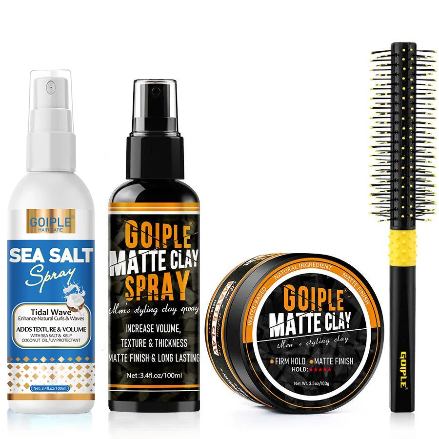 

Sea Salt Spray Firm Hold Matte Clay Spray Matte Hair Clay Styling Wax Adds Instant Volume Texture Thickness Men Styling Products