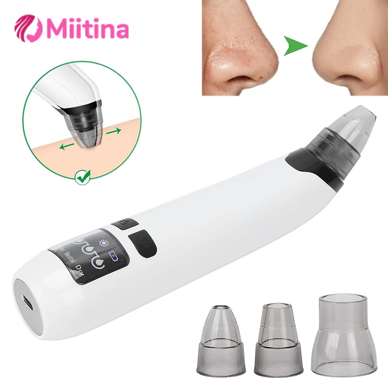 

Electric Blackhead Remover Vacuum Cleaner Black Spots Removal Facial Deep Cleansing Pore Cleaner Machine Face Skin Care New Tool