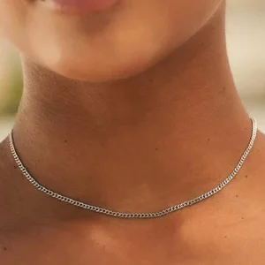 قلادة من الفولاذ المقاوم للصدأ للرجال والنساء ، التيتانيوم ، المجوهرات الكوبية أفضل 10 ملابس تخرج رجالية للرجال - رقم 3