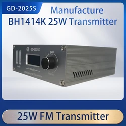 76Mhz-96Mhz GD-2025S 25W FM Transmitter FM PLL Transmitter Stereo FM Broadcasting Continuous Output Transmitter Radio Station